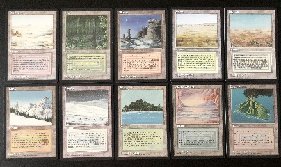 Dual Land FBB - French (Totale 10 carte) Foreign Black -Bordered